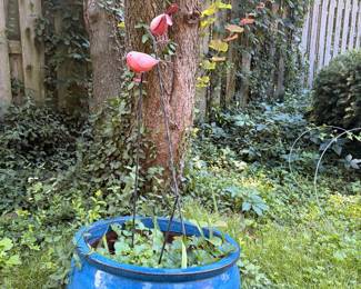 Ceramic blue planter