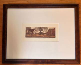 Sarah Rishel signed numbered Rural Life