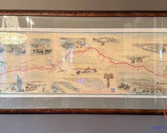 1860's Pony Express Route Map