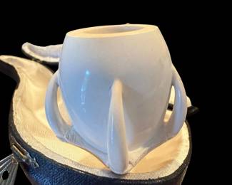 Meerschaum Carved Claw and Bowl Pipe