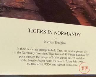 Signed Limited Edition "Tigers in Normandy" by NICOLAS TRUDGIAN