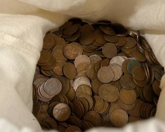 LOT of 6,000 Unsearched Wheat Pennies