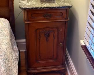 Antique Louis XV Carved Nightstand