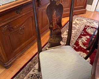 HENREDON Chinoiserie Style Dining Room Table Set