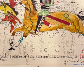 Antique Ledger Art by DANIEL LONG SOLDIER