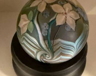Orient and Flume Art Glass Paperweight