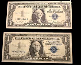 $1 Silver Certificate STAR Notes
