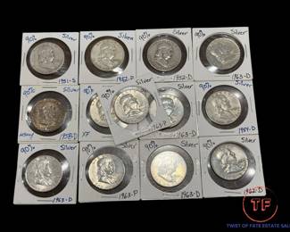 Franklin SILVER Half Dollars
