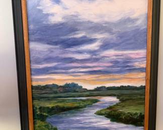Original Oil on Canvas by P. JOHNSTON