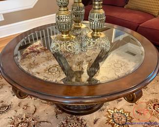 Italian Carved Wood Coffee Table