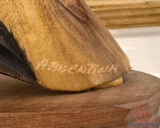 Hand Carved Figural Horse Heads