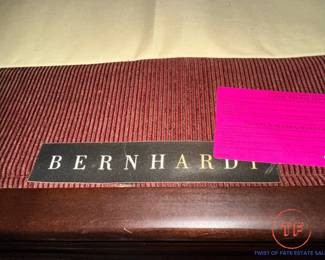 Bernhardt Carved Wood Sofa with Scrolled Arms
