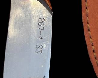 CASE XX 267-4 SS Rosewood Drop Point Hunter Knife with Sheath