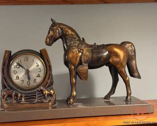 SESSIONS Equestrian Copper Clock