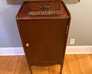 Antique Mahogany Music Cabinet