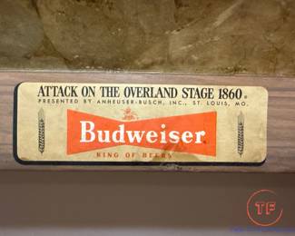 Vintage BUDWEISER "Attack on the Overland Stage" Print