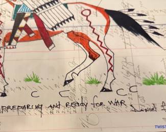 Antique Ledger Art by DANIEL LONG SOLDIER