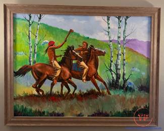 Original Oil on Canvas by DANIEL LONG SOLDIER