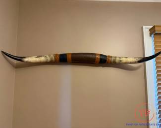Mounted Steer Horns