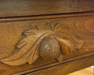 Antique Writing Desk with Acorn Pulls