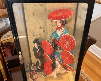 Vintage Nishi Kabuki Doll Depicting "Seven Hats Dance"