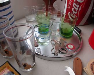 Advertising glassware