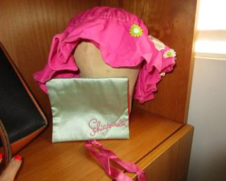 Vintage hat on hat mold, schiaparelli jewelry pouch