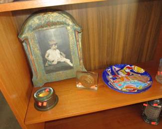 More inside mid century teak curio