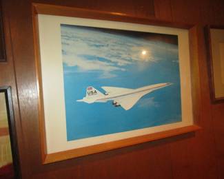 Boeing framed art