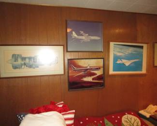 Boeing framed art