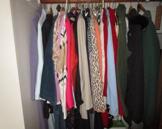 Closets full of clothing, Talbots, Chicos, Nordstrom