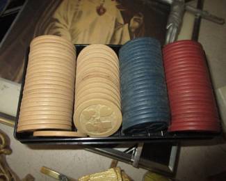 Clay poker chips