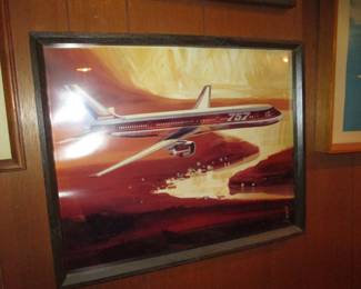 Boeing framed art