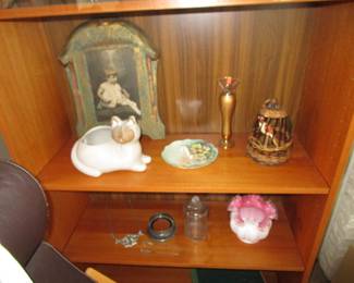 Interior of Mid Century Teak curio