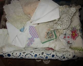 More antique linens, lace and more