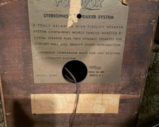 Vintage VOX Speakers