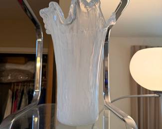 Frosted Art Glass Vase