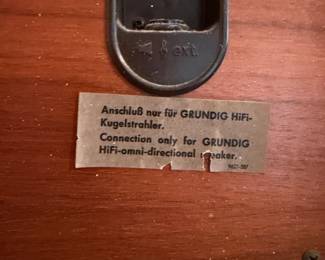 Vintage Pair of Grundig Speakers