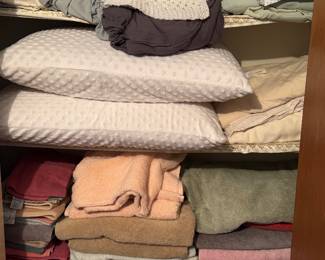 Linens!!! Tempurpedic pillows always covered, towels, hand knitted blankets and more.