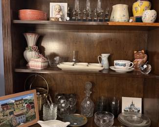 Precious Moments, Capodimonte porcelain, Limoges, vintage soldier set, bowls, vases and other vintage collectibles.