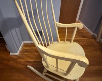 Vintage Solid Wood rocking chair. Calming and comfortable