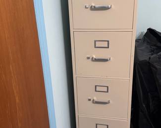 Metal filing cabinet! Great find.