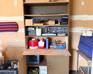 Garage goodies!!! Igloo, metal storage, ceramic flower pots, tools and more!