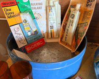 Vintage items in packaging 1970s