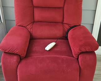 Red Power Lift Recliner