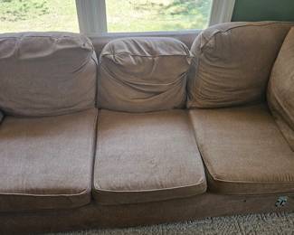 Brown Microfiber Sofa third image