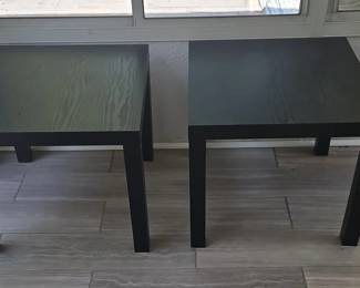Black IKEA LACK Side Tables Pair