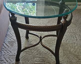 French Style Bronze Accent Table