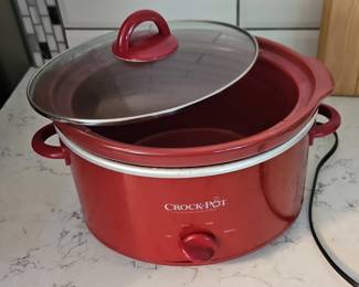Red CrockPot Slow Cooker