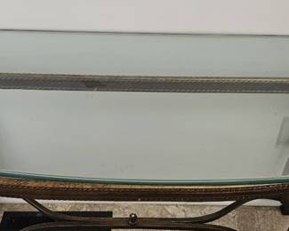Brass Rope Console Table second image